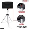 5 Core Speaker Stand Tripod Floor Heavy Duty Adjustable Up to 72 Inch DJ Studio Monitor Stands Pole Mount - SS HD WH BAG
