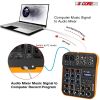 5 Core Audio Interface Mixer 4 Channel PC XLR Bluetooth USB DJ Music Podcast Karaoke Sound Board - MX 4CH
