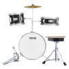 VEVOR Kids Drum Set, 3-Piece, 14 in Beginner Drum Set with Adjustable Throne Cymbal Pedal Two Pairs of Drumsticks