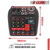 5 Core Audio Interface Mixer 4 Channel PC XLR Bluetooth USB DJ Music Podcast Karaoke Sound Board - MX 4CH