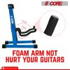 5 CORE Double Guitar Stand Floor Adjustable Heavy Duty A Frame Universal Folding Acoustic Electric Bass Mandolin Banjo Violin Holder Stands For On Sta