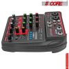 5 Core Audio Interface Mixer 4 Channel PC XLR Bluetooth USB DJ Music Podcast Karaoke Sound Board - MX 4CH