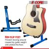 5 CORE Double Guitar Stand Floor Adjustable Heavy Duty A Frame Universal Folding Acoustic Electric Bass Mandolin Banjo Violin Holder Stands For On Sta