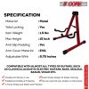 5 CORE Double Guitar Stand Floor Adjustable Heavy Duty A Frame Universal Folding Acoustic Electric Bass Mandolin Banjo Violin Holder Stands For On Sta