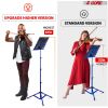 5 Core Music Stand 2 in 1 Dual Use Sheet Music Professional Portable Adjustable 27.6-67 Inch Folding Music Note Holder Tripod Stands - MUS FLD 4S