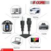 5 Core 3 Prong 6ft Power Cord AC Wall Plug 3 Slot Polarized 18AWG 10A 7A 125V Heavy Duty Wire 1/2/5-  PL 1001