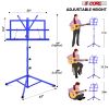 5 Core Music Stand 2 in 1 Dual Use Sheet Music Professional Portable Adjustable 27.6-67 Inch Folding Music Note Holder Tripod Stands - MUS FLD 4S