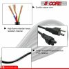 5 Core 3 Prong 6ft Power Cord AC Wall Plug 3 Slot Polarized 18AWG 10A 7A 125V Heavy Duty Wire 1/2/5-  PL 1001
