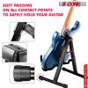 5 CORE Double Guitar Stand Floor Adjustable Heavy Duty A Frame Universal Folding Acoustic Electric Bass Mandolin Banjo Violin Holder Stands For On Sta