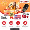 5 CORE Microphone Dynamic Vocal Handheld Mic Cardioid Unidirectional Microfono w On Off Switch + XLR Audio Cable for Singing Karaoke Public Speaking &