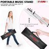 5 Core Music Stand 2 in 1 Dual Use Sheet Music Professional Portable Adjustable 27.6-67 Inch Folding Music Note Holder Tripod Stands - MUS FLD 4S