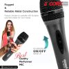 5 CORE Microphone Dynamic Vocal Handheld Mic Cardioid Unidirectional Microfono w On Off Switch + XLR Audio Cable for Singing Karaoke Public Speaking &