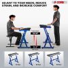 5 CORE Keyboard Stand Riser Z Style Height Width Adjustable Portable Heavy Duty Music Stands Holder for Kids and Adults Fits 54 to 88 Key Electric Pia
