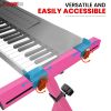 5 CORE Keyboard Stand Riser Z Style Height Width Adjustable Portable Heavy Duty Music Stands Holder for Kids and Adults Fits 54 to 88 Key Electric Pia