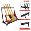 5 Core Guitar Rack 5 Slot Multi Guitar Stand Five Display Floor Stand Safe Storage Foldable Portable for Electric Acoustic Flying V Guitars - GRack 5N
