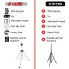 5 Core Speaker Stand Tripod Floor Heavy Duty Adjustable Up to 72 Inch DJ Studio Monitor Stands Pole Mount - SS HD WH BAG
