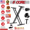 5 CORE Piano Keyboard Stand Double X Style Heavy Duty Adjustable Digital Electric Piano Riser Durable & Sturdy Music Synthesizer Holder Stands For 61
