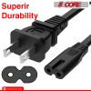 5 Core AC Power Cord 6 Ft ‚Ä¢ 2 Prong US Male to Female Extension Adapter ‚Ä¢ 16AWG/2C 125V 13A 1/2/5 Pc -  PP 1001