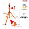 5 Core Speaker Stand Tripod Floor Heavy Duty Adjustable Up to 72 Inch DJ Studio Monitor Stands Pole Mount - SS HD ORG WOB