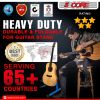 5 CORE Double Guitar Stand Floor Adjustable Heavy Duty A Frame Universal Folding Acoustic Electric Bass Mandolin Banjo Violin Holder Stands For On Sta