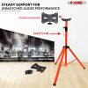 5 Core Speaker Stand Tripod Pair Floor Heavy Duty Adjustable Up to 72 Inch DJ Studio Monitor Stands Pole Mount - SS HD ORG BAG