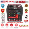 5 Core Audio Interface Mixer 4 Channel PC XLR Bluetooth USB DJ Music Podcast Karaoke Sound Board - MX 4CH