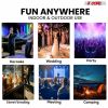 5 CORE 15 Inch TWS PAIR Bluetooth Party Speakers 800 Watt Portable Karaoke PA System Rechargeable Loud Speaker + Tripod Stand 2x Wireless Mics LED Lig