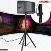 5 Core Speaker Stand Tripod Floor Heavy Duty Adjustable Up to 72 Inch DJ Studio Monitor Stands Pole Mount - SS HD ORG WOB