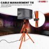 5 Core Speaker Stand Tripod Pair Floor Heavy Duty Adjustable Up to 72 Inch DJ Studio Monitor Stands Pole Mount - SS HD ORG BAG