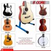 5 CORE Double Guitar Stand Floor Adjustable Heavy Duty A Frame Universal Folding Acoustic Electric Bass Mandolin Banjo Violin Holder Stands For On Sta