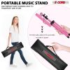 5 Core Music Stand 2 in 1 Dual Use Sheet Music Professional Portable Adjustable 27.6-67 Inch Folding Music Note Holder Tripod Stands - MUS FLD 4S