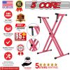 5 CORE Piano Keyboard Stand Double X Style Heavy Duty Adjustable Digital Electric Piano Riser Durable & Sturdy Music Synthesizer Holder Stands For 61