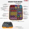 5 Core Audio Interface Mixer 4 Channel PC XLR Bluetooth USB DJ Music Podcast Karaoke Sound Board - MX 4CH