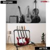 5 Core Guitar Rack 5 Slot Multi Guitar Stand Five Display Floor Stand Safe Storage Foldable Portable for Electric Acoustic Flying V Guitars - GRack 5N