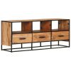 TV Stand 43.3"x11.8"x17.7" Solid Wood Acacia